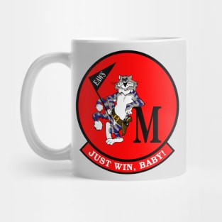 F-14 Tomcat - Just Win, Baby - Red - Clean Style Mug